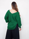 Suéter Manga Larga para Mujer Verde Tejido - Galápagos Verde