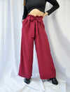 Pantalón para Mujer Cereza Slouchy, Stretch, Pegged, Tiro Alto - Cooper Cereza