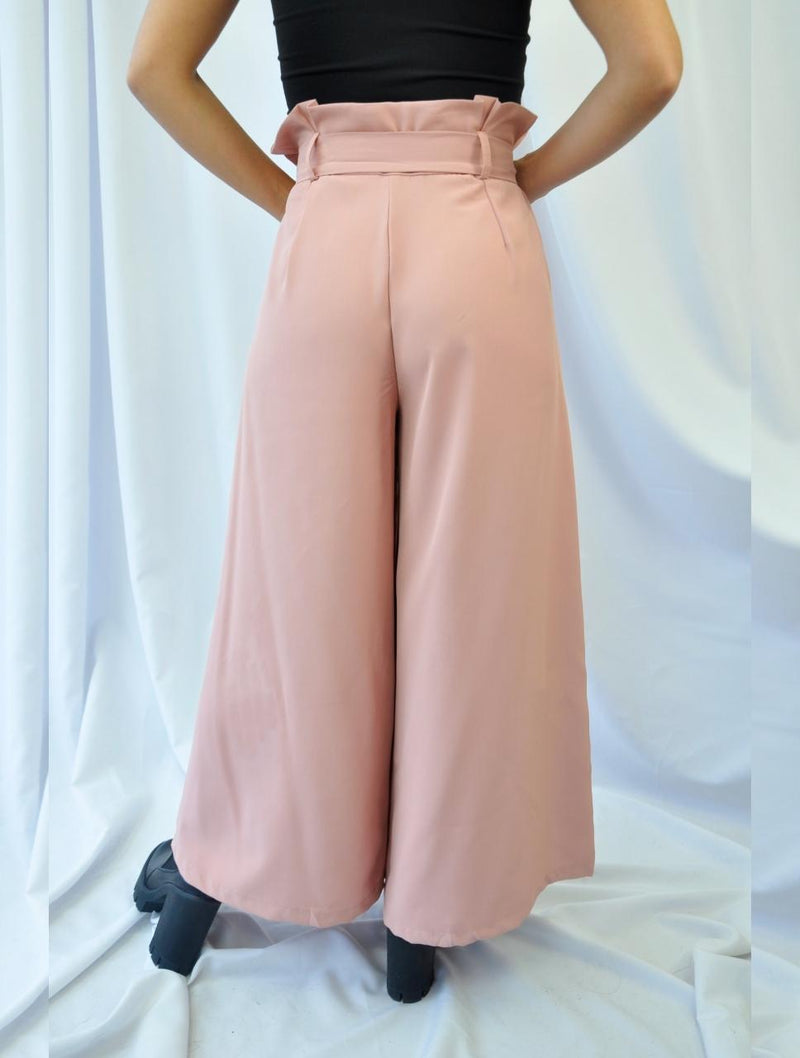 Pantalón para Mujer Palo Rosa con Cinturón Hebilla - Pamplona Palo Rosa