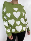 Suéter para Mujer Verde Cuello Semi Bandeja - Chiara Verde