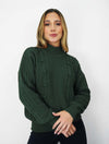 Suéter para Mujer Verde Botella Tejido - Palmetto Verde Botella
